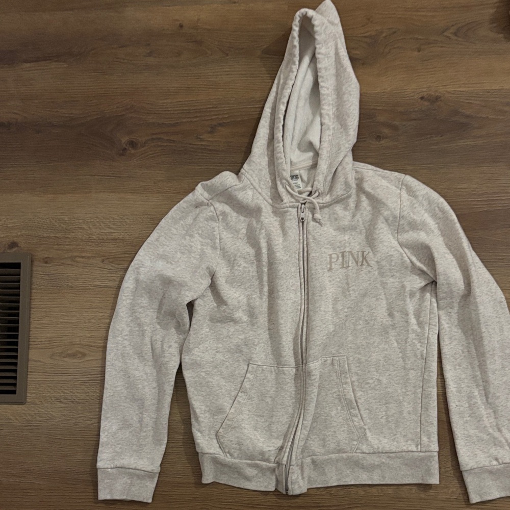 PINK Victoria's Secret Light Gray Hoodie